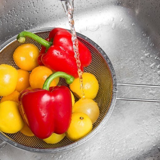 Fruits and veggies Cleaned With Tap Water