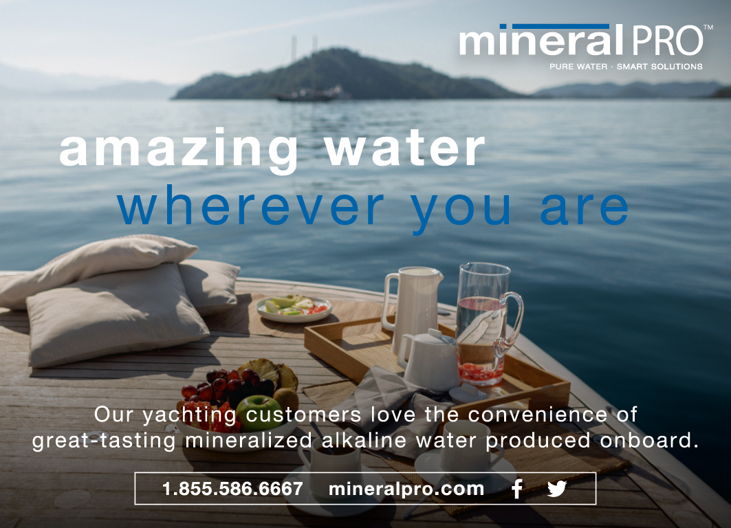 Amazing Drinking water for Luxury Motor Yachts